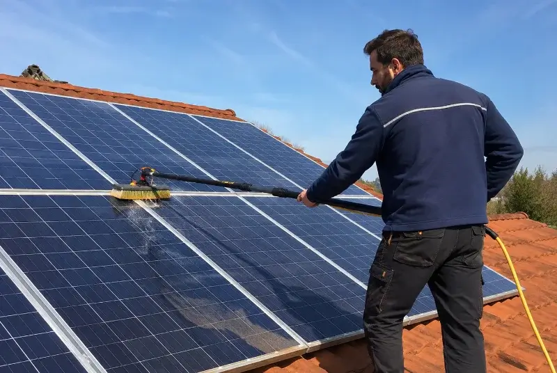 Nettoyage et entretien de panneaux solaires à Échallon